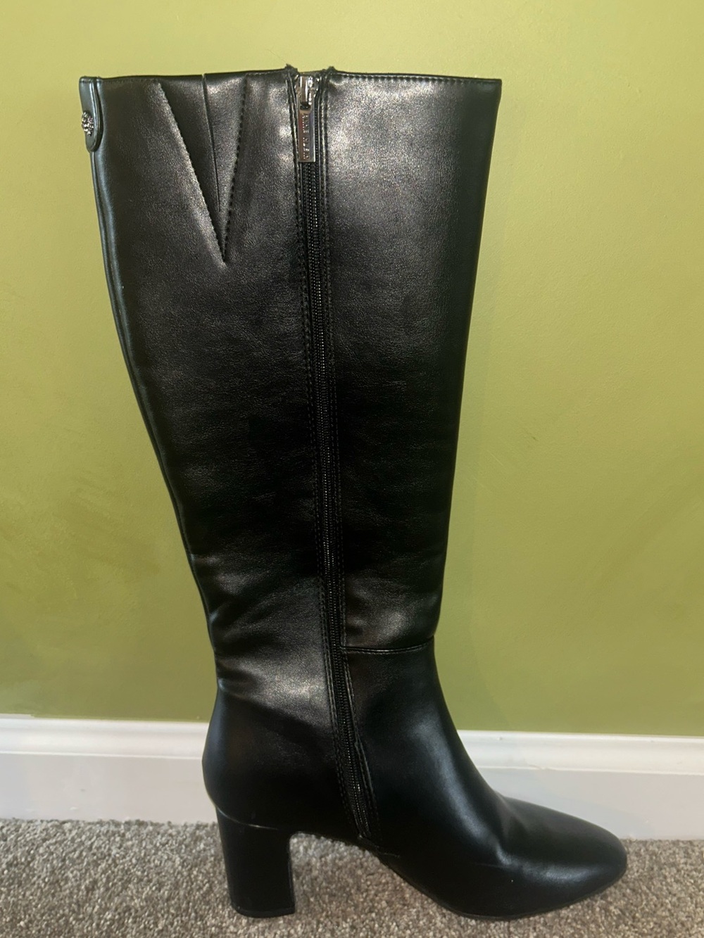 Anne Klein Knee-High Block Heel Boot